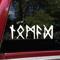 Nomad in Futhark Runes Vinyl Decal Viking Traveler Norse Sticker V2
