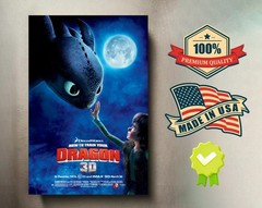 How to Train Your Dragon (2010) 8×12 Metal Movie Poster 🔥🍿