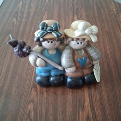CMI HENTON Forever Friends Sisters Girls Figurine Home Decor Country Friendship