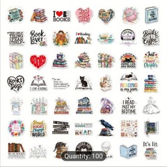 20 PCS Reading Literature Books Novel Lover Stickers Set 2 BRAND NEW