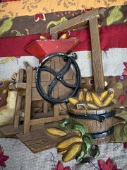 Vintage Homco Mill Farm Life Metal Wall Plaque Hanging