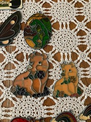 Mixed Lot of 16 Vintage Faux Stained-Glass Acrylic Suncatchers Sun Catchers
