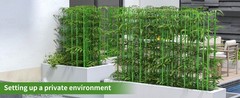 5ft Artificial Bamboo Tree 10 Pack, Fake Bamboo Plant Trees Indoor Outdoor