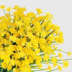 Versatile 24 Count Silk & Plastic Flowers – Durable Decor for All Occasions