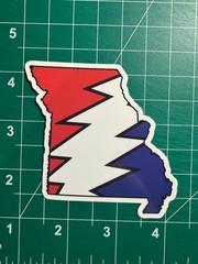 Missouri Stealie – Grateful Dead – Laminated Vinyl Sticker 3″x3″