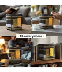 Kaaba Azan Clock & Quran Player For Home Almostaqim Black New FAST SHIPPING
