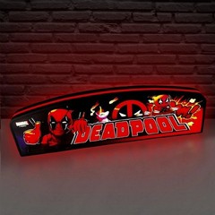Deadpool Pinball LED Lightbox Deadpool Pinball Topper for Home Game Decoration
