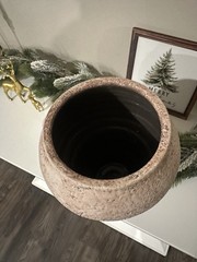 ALMA Rustic Ceramic Vase 9.8” | Boho Wabi Sabi Decor | New | Store Closing