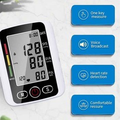 Blood Pressure Monitor Upper Arm, Automatic Digital Upper Arm Blood Pressure Voi