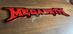 MEGADETH 1 Logo Shape Acrylic Plastic Sign 1/8″ thick Wall Decor Man Cave