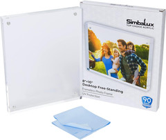 ® Acrylic Magnetic Photo Frame 8” X 10” Free Standing with UV Protectio