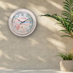 433-3267MVT Margaritaville 26″ IN/OUT Wall Clock with Temperature – Wastin’ Away
