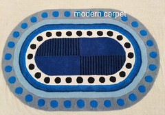 Irregular Shape Rugs Handmade 100% Woolen Hand Tufted For Home Decoration