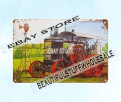 1981 farm arts 1907 HART-PARR 30-60 tractor engine metal tin sign collectible s