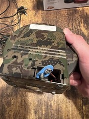 SONIC ALERT SONIC BOMB BUNKER CAMOUFLAGE ALARM CLOCK TESTED WORKING!!!