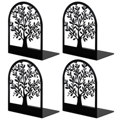 2 Pair Book Ends Bookends Tree Book Ends for Shelves Modern Book Ends Decorative