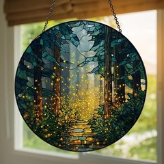 Enchanted Forest Firefly Acrylic Suncatcher Woodland Window Hanging Gift