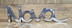 Chevy Nova Script Chrome Steel Sign