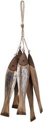 Set of 5 Wood Fish Decor Wall Hanging Wood Fish Decorations Nautical Ornaments