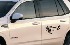 Dragonfly Dream Vinyl Decal Bumper Sticker Car Truck Window Mirror Art Crafts