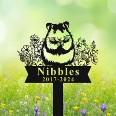 Personalized Hamster Memorial Stake, Custom Pet Remembrance Gift