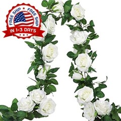 Guirnalda de flores artificiales para fiesta decoracion arco boda 3 pcs 19.5ft