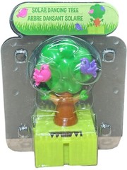 Solar Powered Dancing Chipmunk With A Daisy / Tree With Birds / Bear With Flower