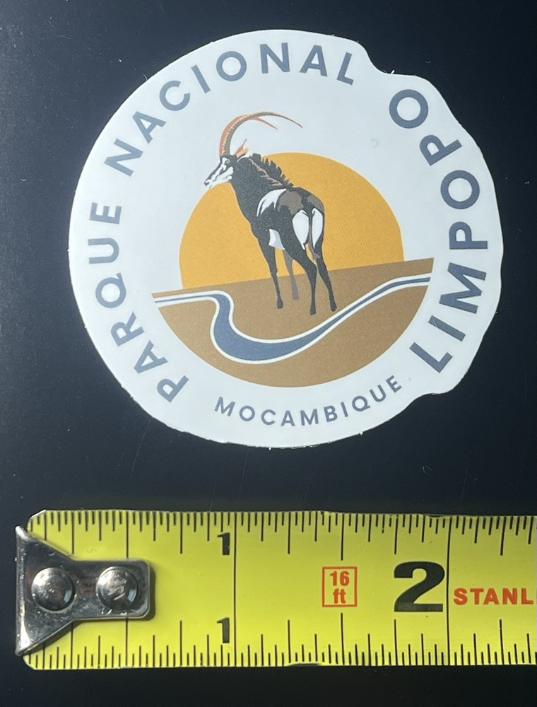 PARQEU NACIONAL LIMPOPO MOCAMBIQUE MOZAMBIQUE SMALL STICKER DECAL HIKING CAMPING