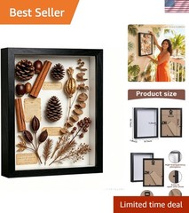 Shatter-Resistant 8×10 Shadow Box Frame – Showcase Your Most Treasured Items