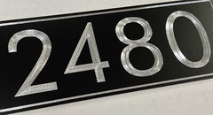 Engraved Personalized Custom House Home Number Street Address Metal 11×4 Sign