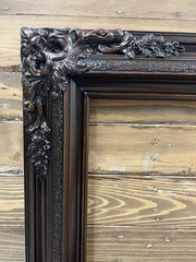 20 x 24 In Stock- Traditional compo XL ornate corners wood frame, Dark Walnut