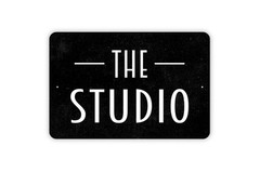 The Studio Sign | Creative Space Wall Decor | Art Music Photo Studio Entry Sign