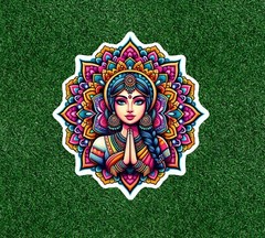 Namaste mandala Indian prayer design vinyl decal sticker – many sizes available