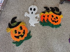 Vintage Melted Plastic Popcorn Window /Wall Decorations – You Choose