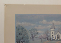 Hazel S. Meyer Signed Vintage 1990 Chappell Hill Tx Bluebonnet Festival Poster