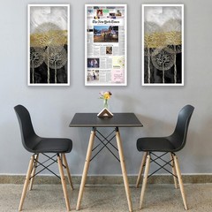 Newspaper Front Page Frame Display 11″ x 22″ Wall Picture White