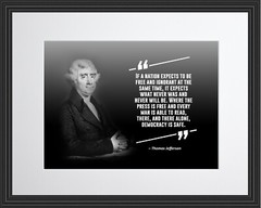 Thomas Jefferson If A Nation Poster Print Picture or Framed Wall Art