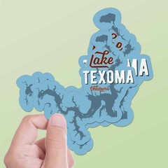 Lake Texoma Oklahoma Sticker – North Texas & OK Decal for Laptop & Water Bottle