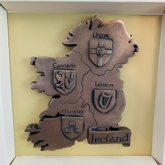 Provinces of Ireland- Bronze Plated Wall Plaque Celtic Shadows Decor New