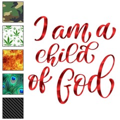 Child Of God, Vinyl Decal Sticker, 40 Patterns & 3 Sizes, #6833