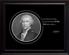 Thomas Jefferson Photo Picture, Poster or Framed Famous Inspirational Quote