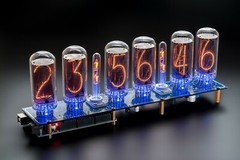 IN-18 Arduino Shield Nixie Tubes Clock with Columns 12/24H SlotMachine NO TUBES