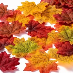 «360 Pcs 8Cm/3.1Inch Artificial Maple Leaves 6 Colors Leaves Thanksgiving Day «