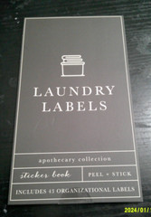 NEW 43 pc Laundry & cleaning labeling solution stickers organizational supplies