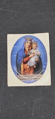 Virgin Mary & Jesus Catholic Vinyl Puffy Sticker