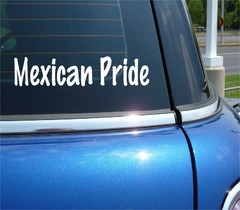 MEXICAN PRIDE DECAL STICKER COUNTRY MEXICO SPANISH ETHNIC CAR TRUCK