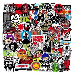 US 100PCS Rock Band Stickers Lot Punk Music Heavy Metal Bands Sticker Decal