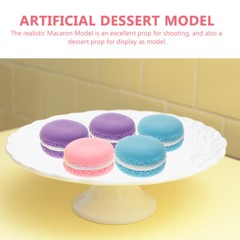 9 Pcs faux macaroons Artificial Macaron Decoration Dessert Food Props