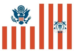 United States Coast Guard Flag Sticker Decal F100