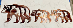 Mother and Two Baby Bear Combo Wall Art Accents – Size Varies Between The Two –